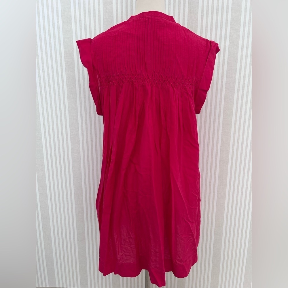 Madewell Embroidered Pleated Mini Dress Women’s Size Small Watermelon Color NWT - Picture 6 of 10